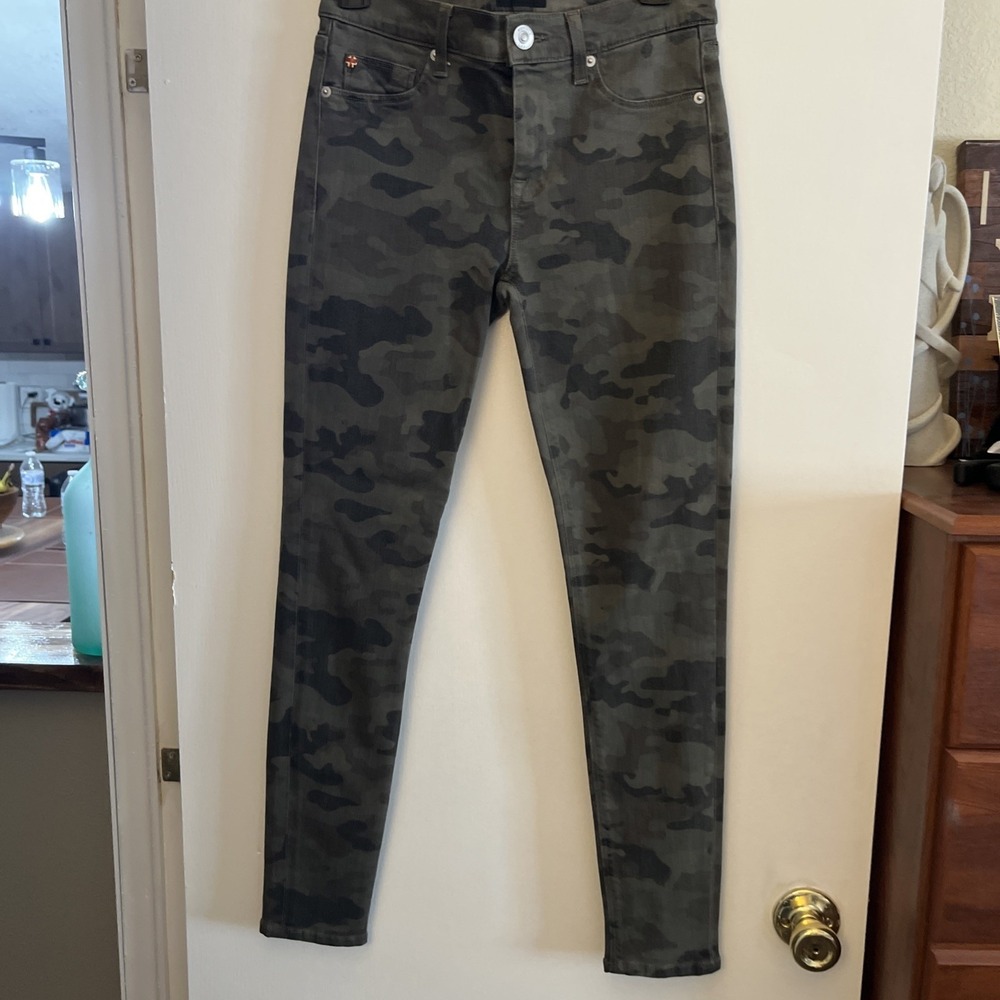 Hudson‎ Nico Mid Rise Super Skinny Camo Women's Jeans Size 26 Pre Loved